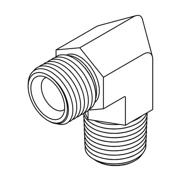 Tompkins Hydraulic Fitting, International 06MBSPP-06MP 90 3828-06-06 - main